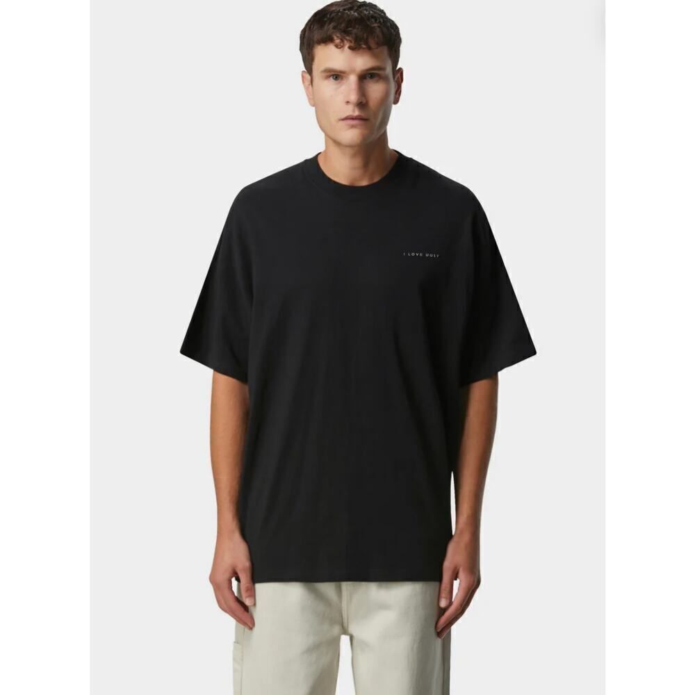I Love Ugly Men's Short Sleeve Black T-Shirt  Size Large